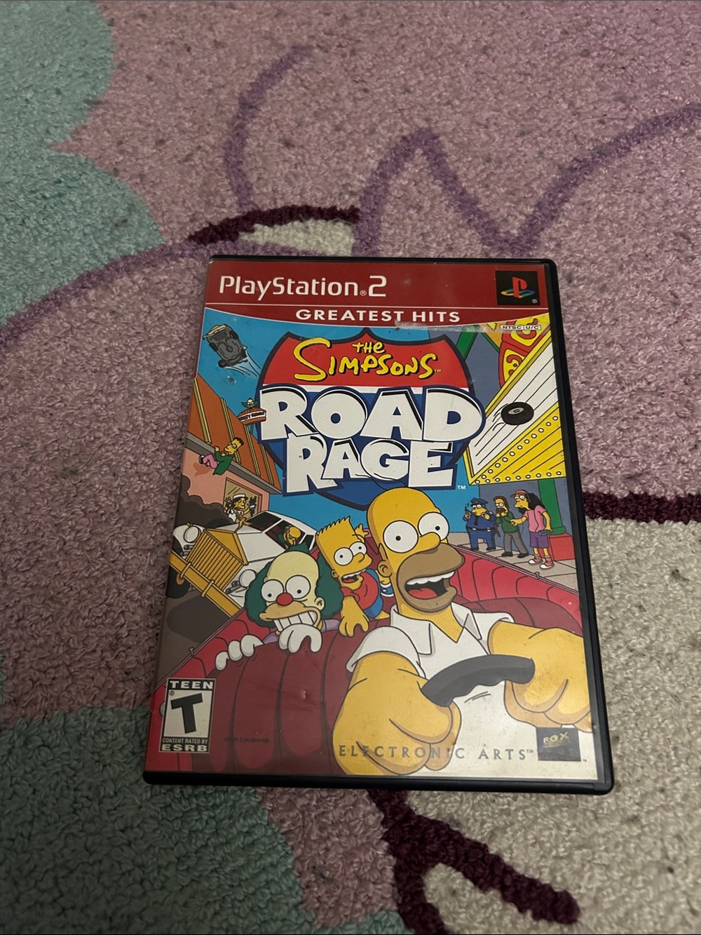 Sony PlayStation 2 The Simpsons: Road Rage - Multicolor Cover